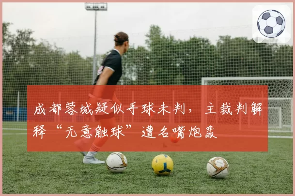 成都蓉城疑似手球未判，主裁判解释“无意触球”遭名嘴炮轰