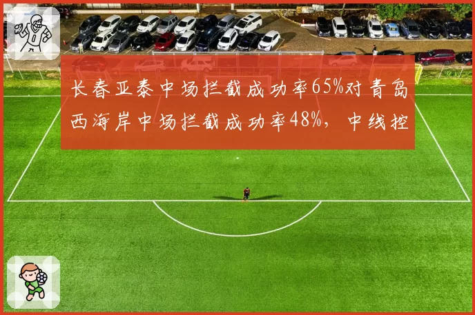 长春亚泰中场拦截成功率65%对青岛西海岸中场拦截成功率48%,中线控制成关键